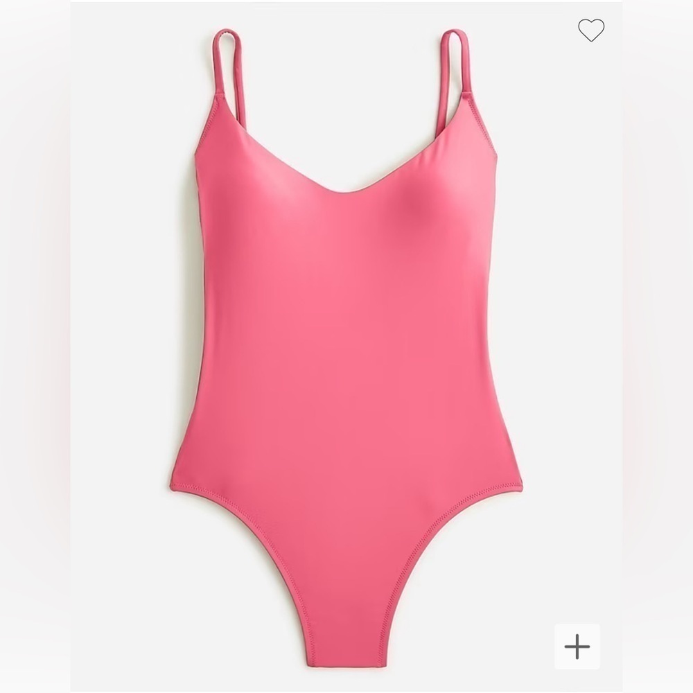 J. Crew Scoopneck One Piece Swimsuit Women Plus 22 3X Pink NWT BF162‎ Coverage